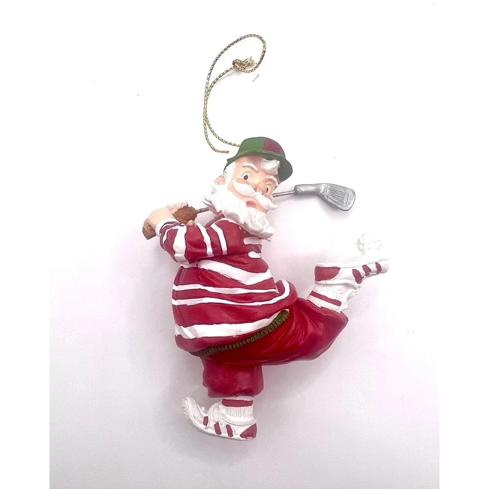 Golf Themed Christmas‎ Ornaments Lot Of 9 Some Hallmark Decorate Or Gift